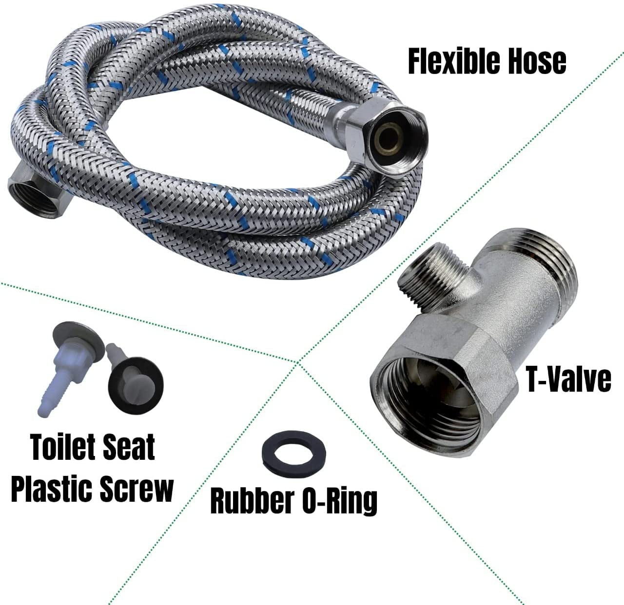 Avalon Toilet Seat Bidet Sprayer Attachment for Round Toilets