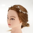 thumbnail image 3 of Diadema Nupcial Boda Diadema Cristal Perla Diadema Cabello Joyas Decoración segundo, 3 of 9
