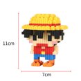 thumbnail image 4 of Series One Piece Micro-particle Building Blocks Cartoon Doll Children's Gift Assembled Educational Toy Gift For Boys And Girls, 4 of 5