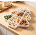 thumbnail image 5 of Christmas Tree Shaped Plastic Candy Storage Box, Multi‑Compartment Divided Treat Container for Holiday Sweets, Portable Storage Case for Gift Giving (Christmas Tree), 5 of 7