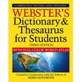 thumbnail image 1 of Pre-Owned Webster's Dictionary & Thesaurus for Students with Full-Color World Atlas, Third Edition (Paperback) 1596951788 9781596951785, 1 of 1