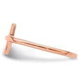 thumbnail image 4 of Sterling Silver Rose Gold-plated Sideways Cross Ring, 4 of 5
