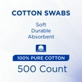 thumbnail image 3 of Equate White Paper Stick Cotton Swabs, 500 Count, 3 of 8