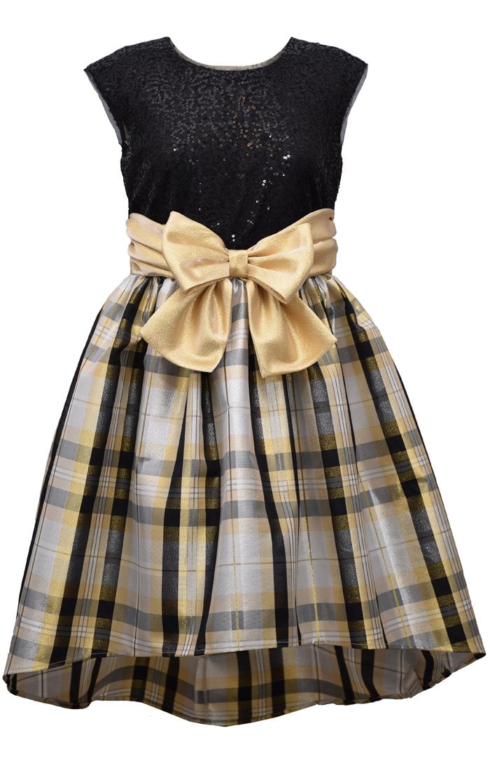 Bonnie Jean Big Girls 7-16 Gold Sequin 