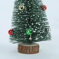 thumbnail image 4 of 7.87'' Mini Christmas Tree, Wood DIY Crafts Small Pine Tree with Wooden Bases for Xmas Holiday Party Home Tabletop Tree Decor (Green), 4 of 9