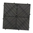 thumbnail image 2 of Estera de drenaje entrelazada, baldosas de suelo, baldosas de drenaje modulares para bañeras de hidromasaje, pasarelas, balcones, áreas para mascotas Negro, 2 of 8