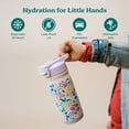 thumbnail image 3 of Hydrate Pro  14oz Stainless Steel Insulated Water Bottle w/Straw - Spill Proof Tumbler for  - 30 Hour Cold Retention - Dishwasher Safe Leak-Proof Design - Pool Party, 3 of 7