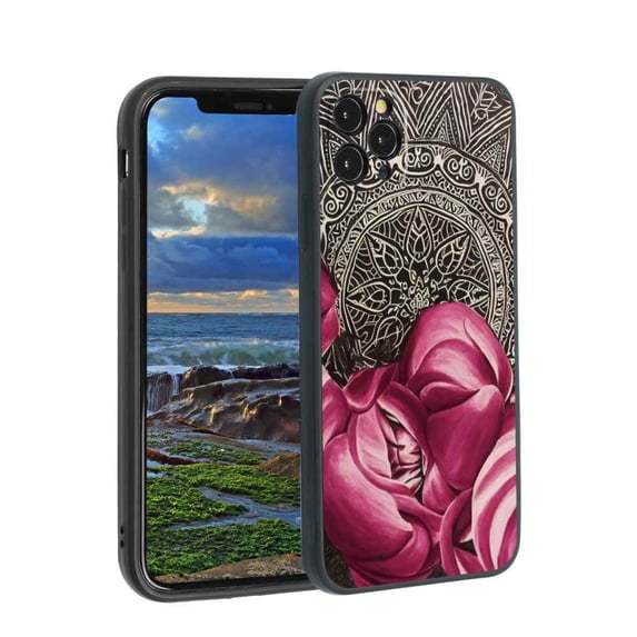 Compatible with iPhone 11 Pro Phone Case, Mandala-4 Case Men Women, Flexible Silicone Shockproof Case for iPhone 11 Pro