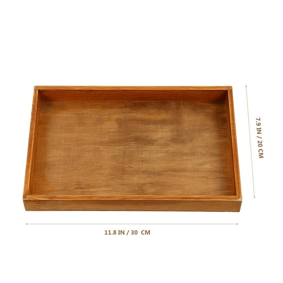 Brown Wooden Storage Box for Home Made of Synthetic Material Small Container for Organizing