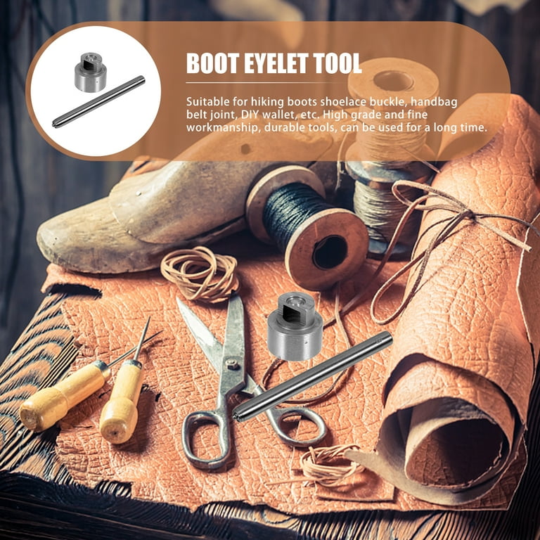 Shoe Boots DIY Buckle Brass Decor Rivets Lace Hooks Tools for