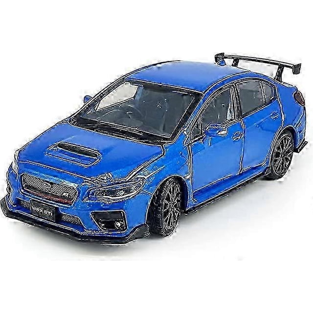 2016 Impreza WRX STI S207 Diecast Model Cars Racing Sports Toy Car 1/32 Scale Metal Childrens Die-cast Vehicles with Light, 4 Doors Open, Hood &