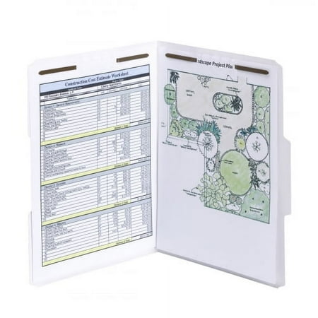 UPC: 0086486128407 | Smead Fastener File Folder 2 Fasteners  Reinforced 1/3-Cut Tab  Letter Size  White  50 per Box (12840)