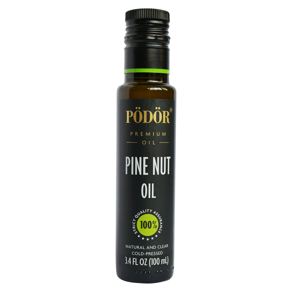 PÖDÖR Premium Pine Nut Oil - 3.4 fl. Oz. - Cold-Pressed, 100% Natural ...