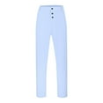 thumbnail image 4 of Diufon Wide Leg Pants for Men Button Waist Sport Running Pants Trendy Versatile Home Pants with Pockets, 4 of 5
