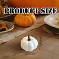 thumbnail image 5 of Set of 2 Artificial White Pumpkins for Fall, Halloween, Thanksgiving, Home Decor, Realistic plastic Pumpkins, 5 of 5