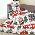 thumbnail image 6 of Vsdgher Christmas Houses Ultra-Soft Micro flannel Blanket Throw Blankets for Couch Sofa, Bed (4 sizes)-50"x40", 6 of 7