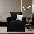 thumbnail image 4 of Sala Modular 3-2-1 El Bazar Store Atlanta Lino Negro Sofa Love seat sillon, 4 of 8