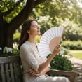 thumbnail image 4 of Vjnyvs Folding Hand Fan Portable Performance Fan Spanish Handheld Fan for Dancing Wedding Party Props Decorations, 4 of 7