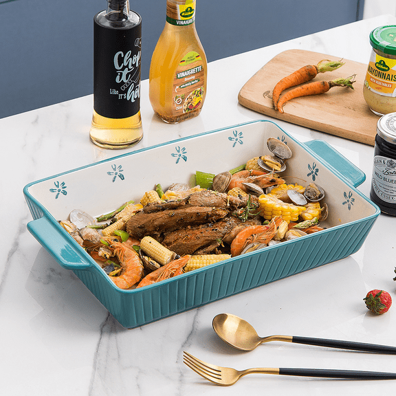 Casserole Dish Baking Dish Ceramic Lasagna Pan Bakeware Sets Baking Dishes Baking Dish Turquoise