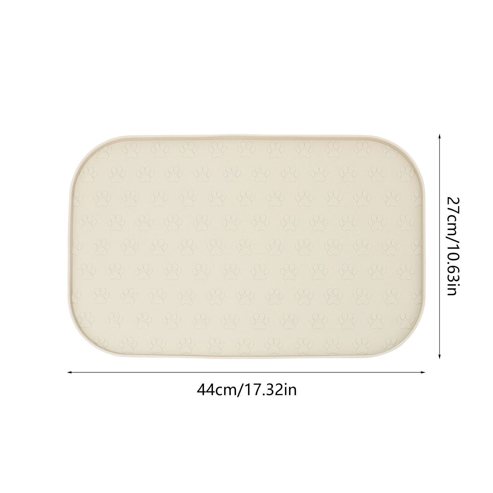 Rectangular Silicone Pet Mat for Cats and Dogs Defend Spill and Defend Slide Mat Slow Feeding Mat Foolproof To Clean Silicone Pet Placemat