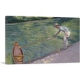 thumbnail image 1 of ARTCANVAS A Man Docking His Skiff 1878 Canvas Art Print by Gustave Caillebotte - Size: 26" x 18" (0.75" Deep), 1 of 9