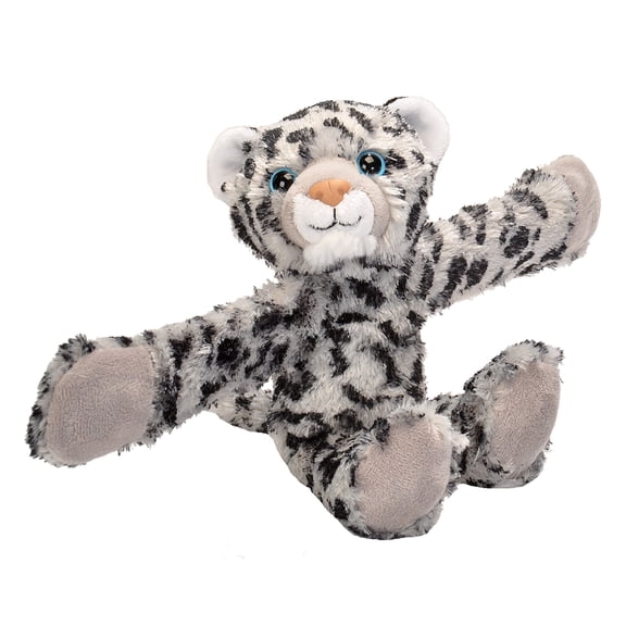 Wild Republic Huggers, Snow Leopard Plush Toy, Slap Bracelet, Stuffed Animal, Kids Toys, 8 Inches