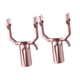thumbnail image 5 of 2 piezas de horquillas de conexión para barra de ropa, cabezales de poste de secado, horquillas de repuesto de aleación de aluminio para colgar, Oro rosa, 5 of 8