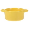 thumbnail image 1 of Shisuyan 1Pc Double Handle Ceramic Soup Bowl Restaurant Rice Dessert Bowl Pudding Holder, 1 of 9