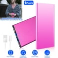 thumbnail image 2 of 5V 2.1A Power Bank for Heated Vest Jacket 20000mAh Slim Lightweight Fast Charging Portable Charge with Dual USB Ports for Heated Clothing (1Pack, Hot Pink), 2 of 9