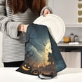 thumbnail image 5 of Multi-Purpose Kitchen Towels 28x18 Inch Dishcloths with Hanging Loop Decorative and Practical Towels for Kitchen, Dining Spooky Haunted House, 5 of 6