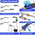 thumbnail image 4 of Propane Torch Weed Burner Kit, Blow Torch High Output with Self Igniter and Turbo Trigger,Heavy Duty Flamethrower with 12.5FT Hose for Weeding,Roofing,Melting Snow,Road Paint Removing, 4 of 6
