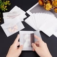 thumbnail image 5 of 1 set 50Pcs Vegetable Parchment Envelope Rectangle Blank Paper Envelopes White 70x100x0.3mm, 5 of 7