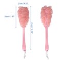 thumbnail image 2 of 1 Pcs Body Bath Brush Back Scrubber Loofah Shower with Long Handle for Skin Exfoliating PP Mesh Pink, 2 of 7