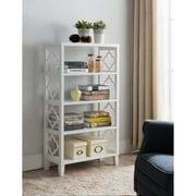 K&B Furniture BK20 48 in. Wood 5 Tier Bookcase