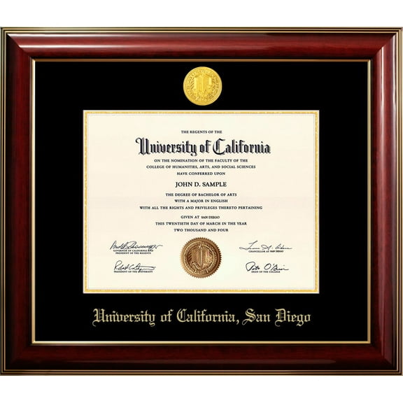 University of California, San Diego Classic Diploma Frame