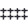 thumbnail image 3 of 8PCS Versatile 4-Way Black PVC Pipe Fittings: Perfect for DIY Plant Support and, 3 of 8
