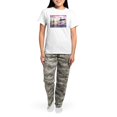 thumbnail image 4 of CafePress - Landscape, Colorful Art! Pajamas - Women's Short Sleeve Print T-Shirt and Pants Light Cotton Pajama Set, 4 of 7
