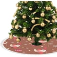 thumbnail image 3 of GZHJMY Christmas Tree Skirt Xmas Tree Skirts 48" Christmas Pattern Cute Birds Christmas Tree Mat for Christmas Holiday Party Ornaments, 3 of 5