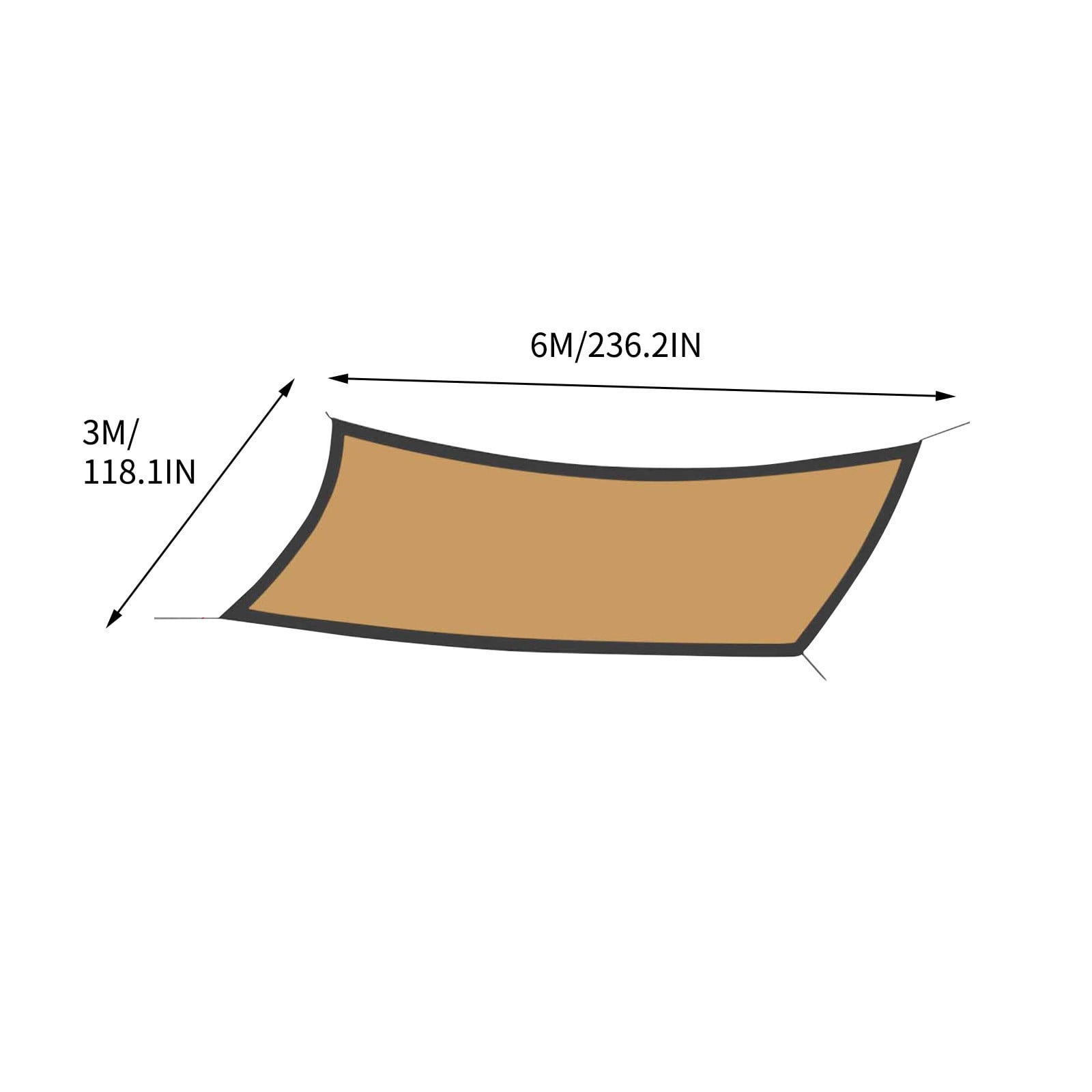 Chanana Beige Shade Cloth, Resistant Garden Sun Shade, Durable Mesh Shade Tarp with Reinforced Grommets for Greenhouse, Plant, Chicken Coop, Pergola, Swimming, Canopy, Patio, Garden
