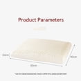 thumbnail image 1 of Almohada de látex natural de primera calidad, la almohada ayuda a aliviar la presión, el dolor de cuello y hombros, sin productos químicos tóxicos de espuma viscoelástica, 1 of 5