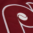 thumbnail image 6 of Men's Mitchell & Ness Burgundy/Gray Philadelphia Phillies Cooperstown Collection Team Origins Satin Full-Snap Jacket, 6 of 7
