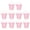 Pink, variant on 10 Pack Mini Flower Pots 1.6x2.2x2.4 Inches Pink Metal Buckets for Indoor Outdoor Succulents Plant Pots Romantic Style Decorative Candy Holders
