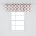 thumbnail image 2 of Ambesonne Casino Window Valance, Tourist Poker Cards Art, 54" X 18", Red Black, 2 of 3