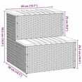 thumbnail image 2 of vidaXL Hot Tub Step Beige 50x50x50.5 cm Poly Rattan and Solid Acacia, 2 of 5
