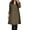 Coffee, variant on Women Autumn Dress Crew Neck Loose Solid Color Pullover Patch Pocket Keep Warm Womens Clothing Plus Size Lady Winter Dress for Work