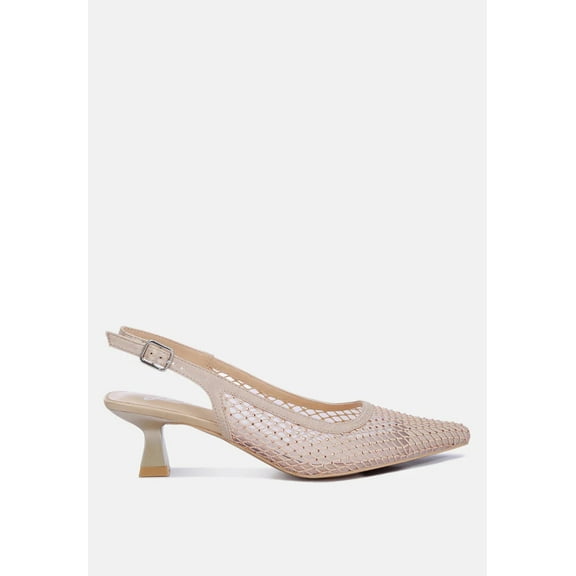 Siev Rhinestone Slingback Mules