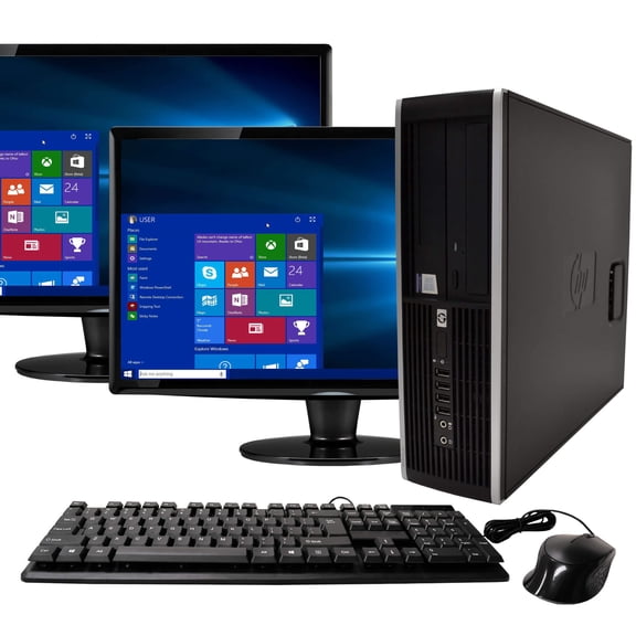 Restored HP EliteDesk 8100 Desktop Computer PC, 3.20 GHz Intel i5 Dual Core Gen 1, 16GB DDR3 RAM, 2TB Hard Disk Drive (HDD) SATA Hard Drive, Windows 10 Home 64bit (Refurbished)
