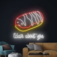 thumbnail image 3 of Handmadetneonsign Eclair About You Neon Sign, Eclair Bakery Wall Art Decor, Bakery Wall Decor, 3 of 5