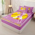 thumbnail image 2 of Manfei Softball Gamer Zipper Queen Comforter Set with Fitted Sheet and 2 Pillowcases,Ball Sport Zipper Bedding Set,Pink Reversible,4-Piece, 2 of 7
