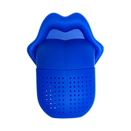 

Wioihee April-Fool s Day Trickster Silicone Tea Maker Big Red Lip Tongue Silicone Tea Filter